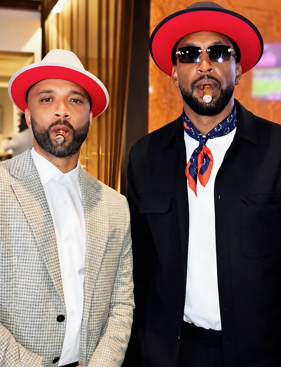 Omar McGee with Keith James of Keith James Hats